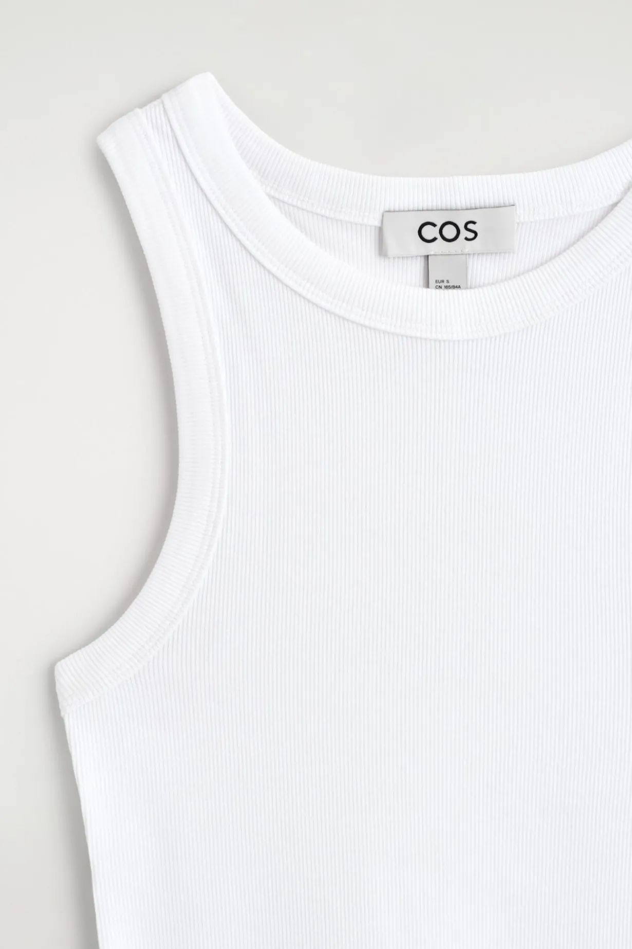RIBBED COTTON TANK TOP