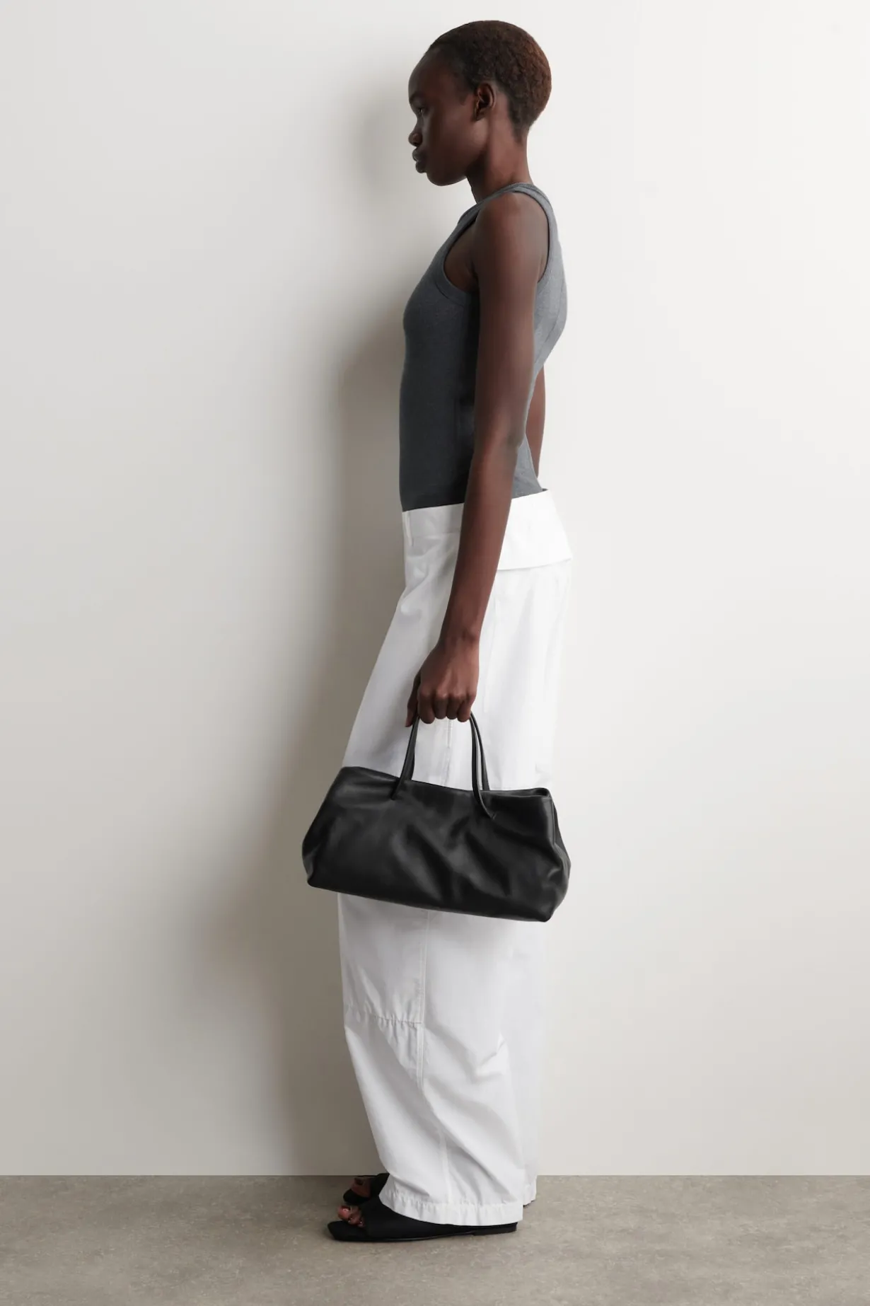 RIBBED COTTON TANK TOP