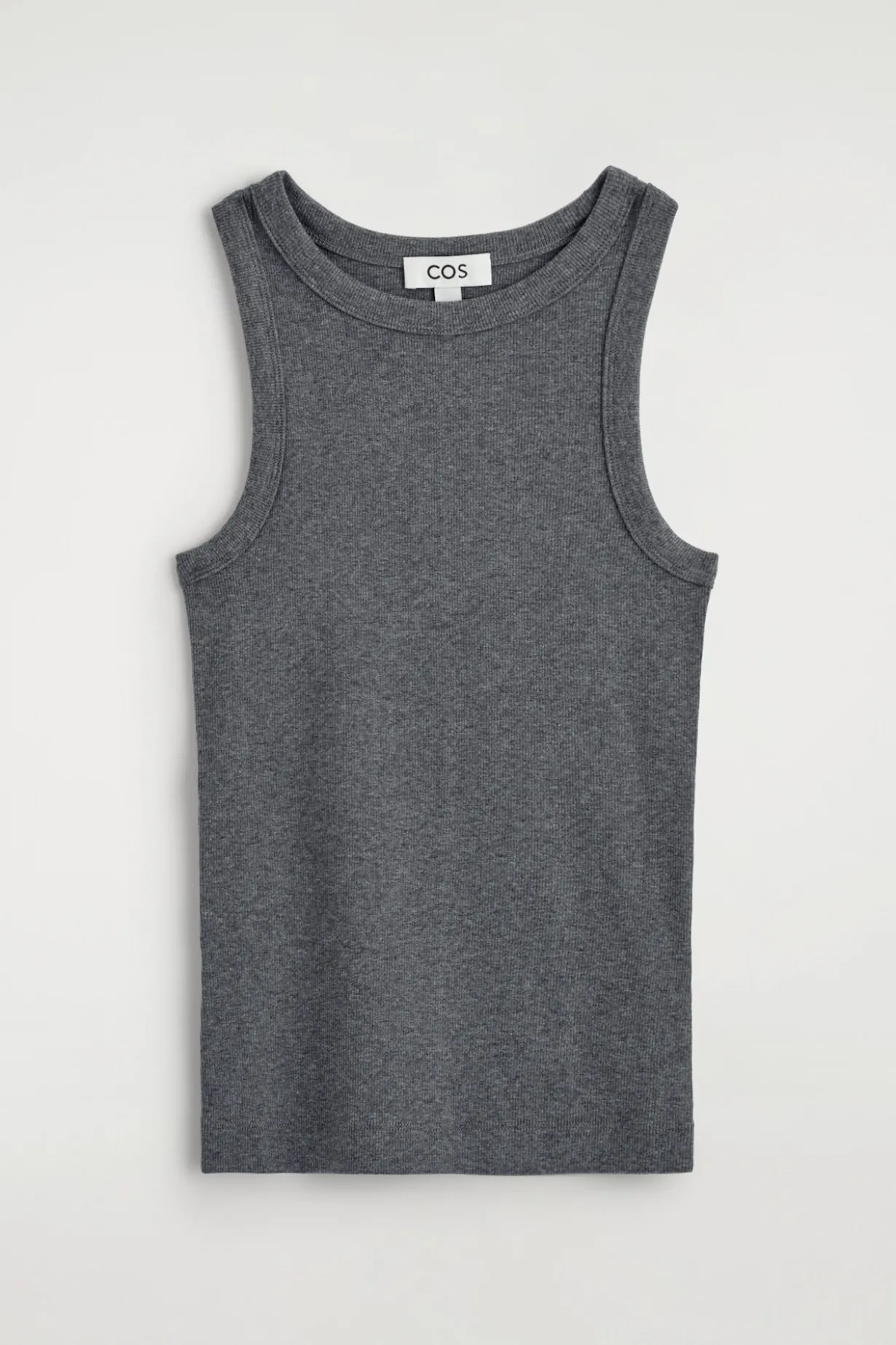 RIBBED COTTON TANK TOP