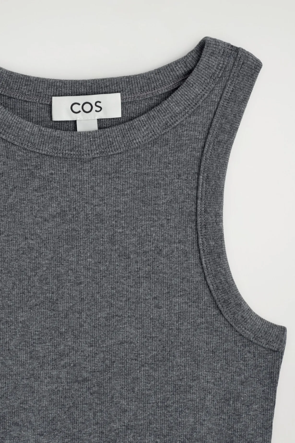 RIBBED COTTON TANK TOP