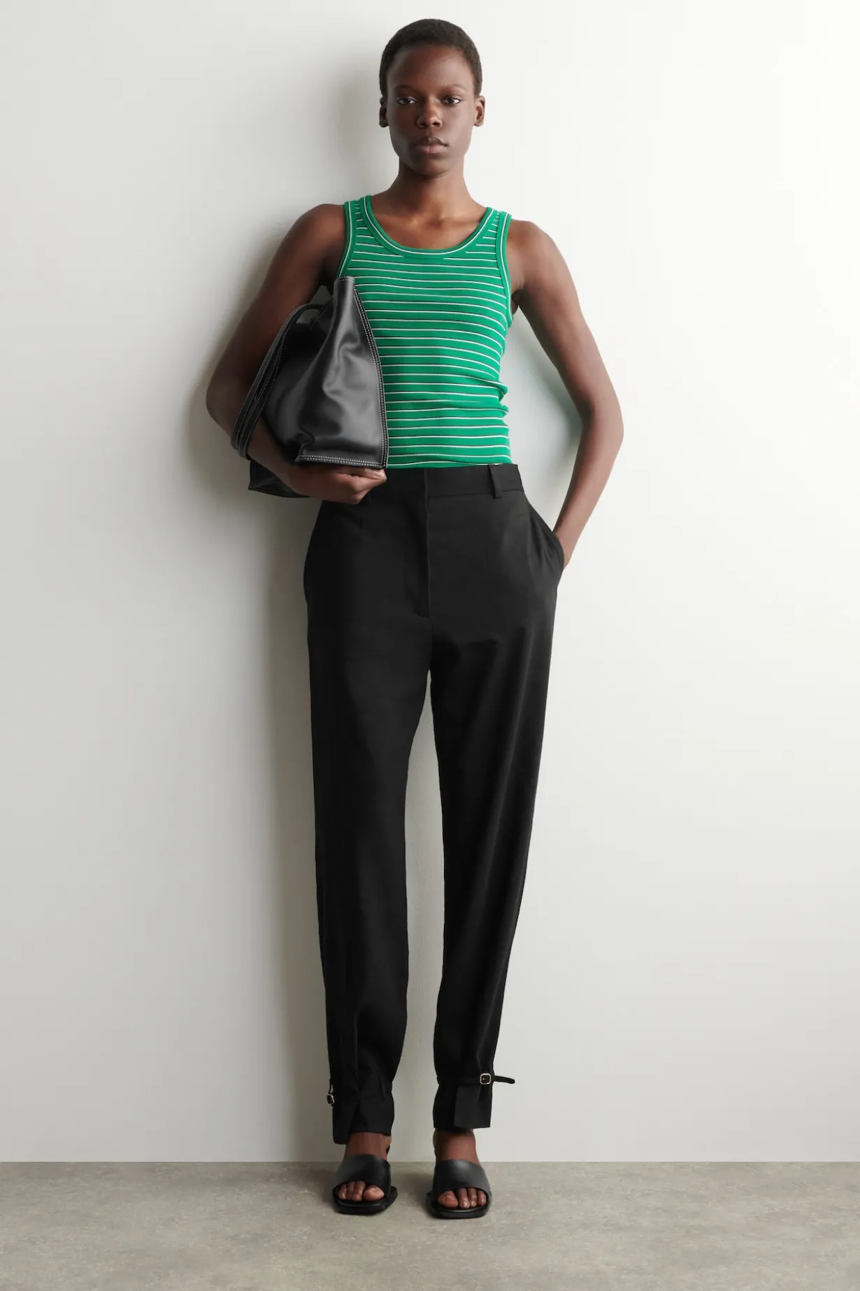 RIBBED COTTON TANK TOP