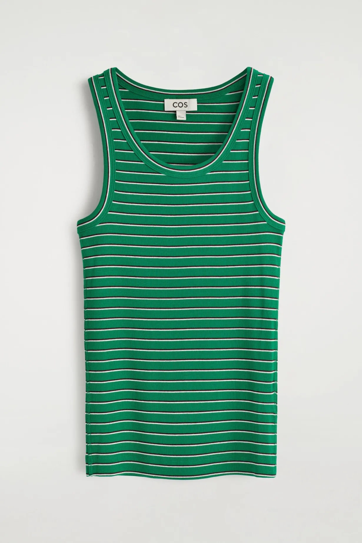 RIBBED COTTON TANK TOP