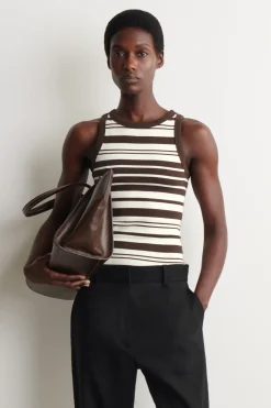 RIBBED COTTON TANK TOP