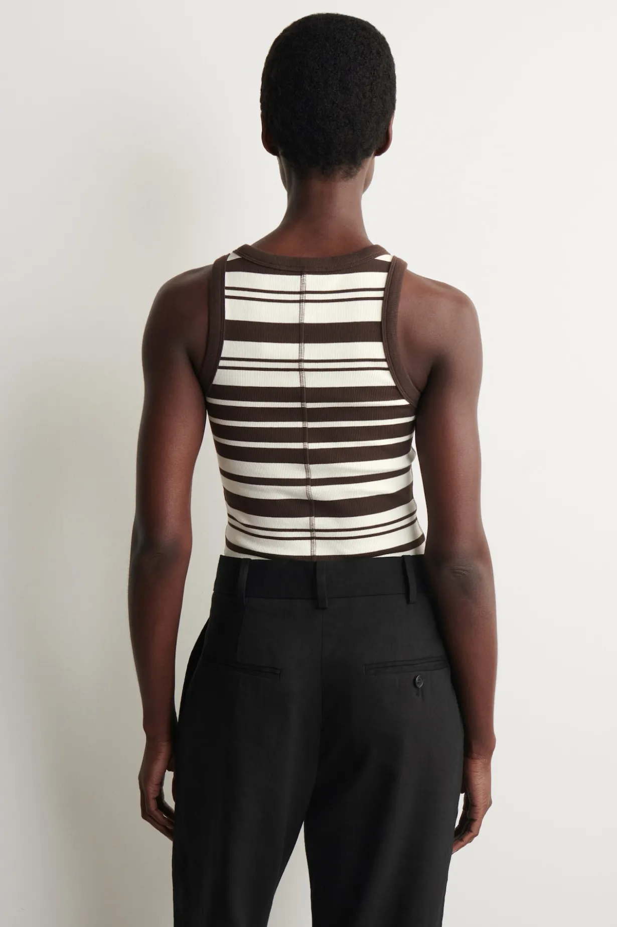 RIBBED COTTON TANK TOP