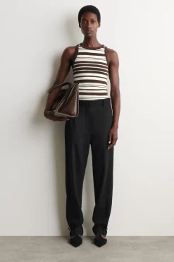 RIBBED COTTON TANK TOP