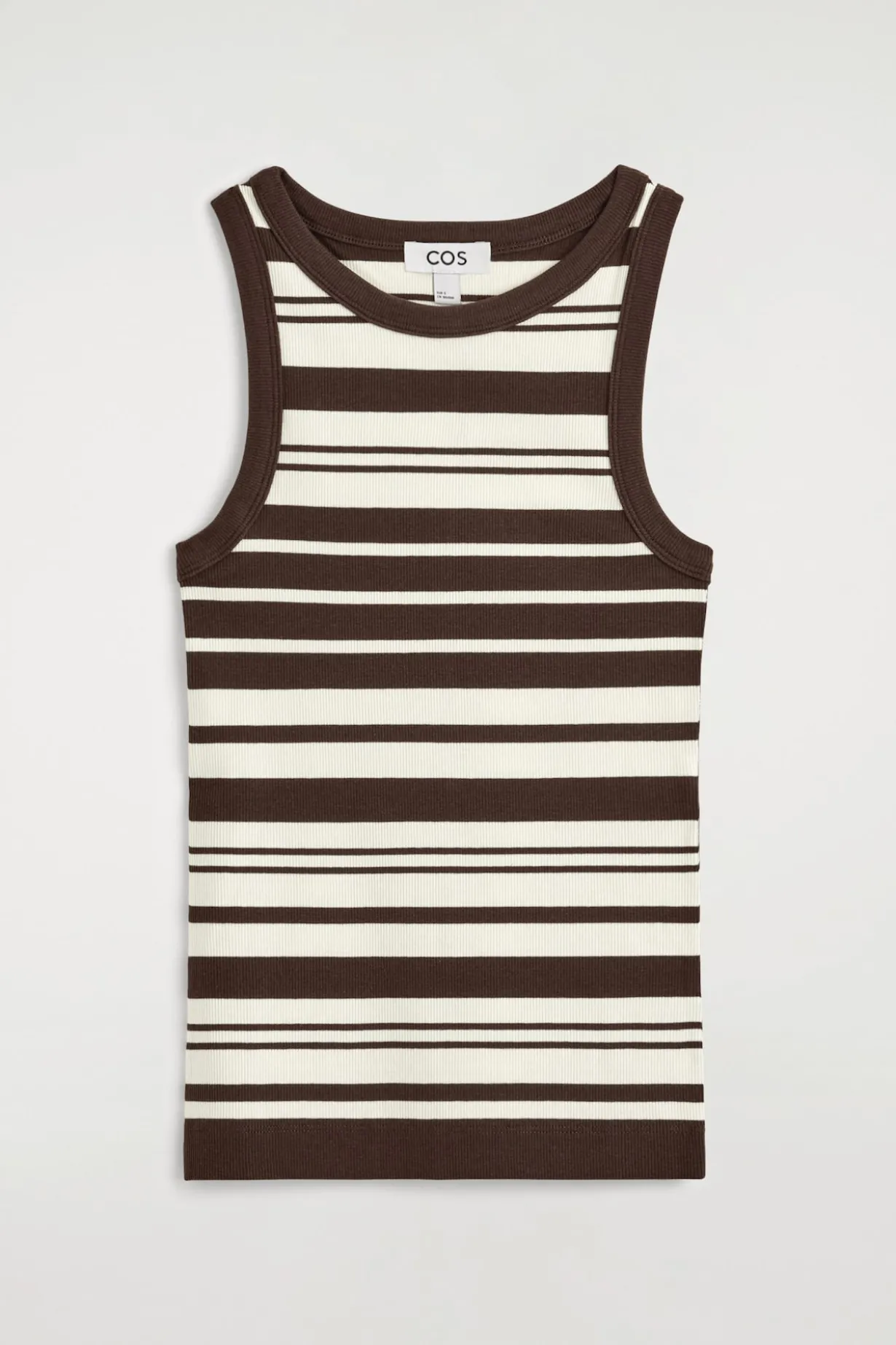 RIBBED COTTON TANK TOP