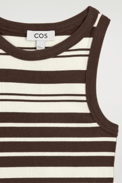 RIBBED COTTON TANK TOP