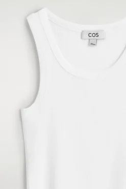 RIBBED COTTON TANK TOP