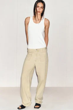 RIBBED COTTON TANK TOP