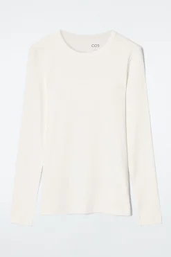 RIBBED JERSEY LONG-SLEEVED TOP