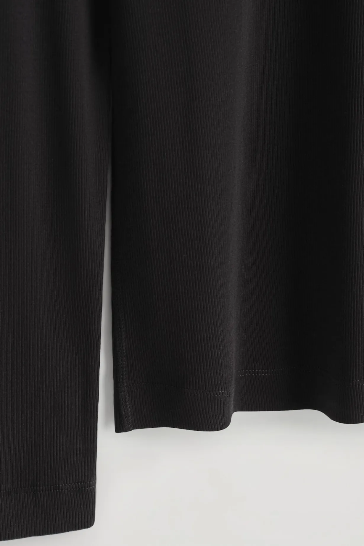 RIBBED JERSEY LONG-SLEEVED TOP