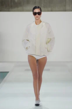 RIBBED SILK MICRO SHORTS