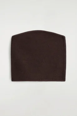 RIBBED SILK-BLEND BANDEAU