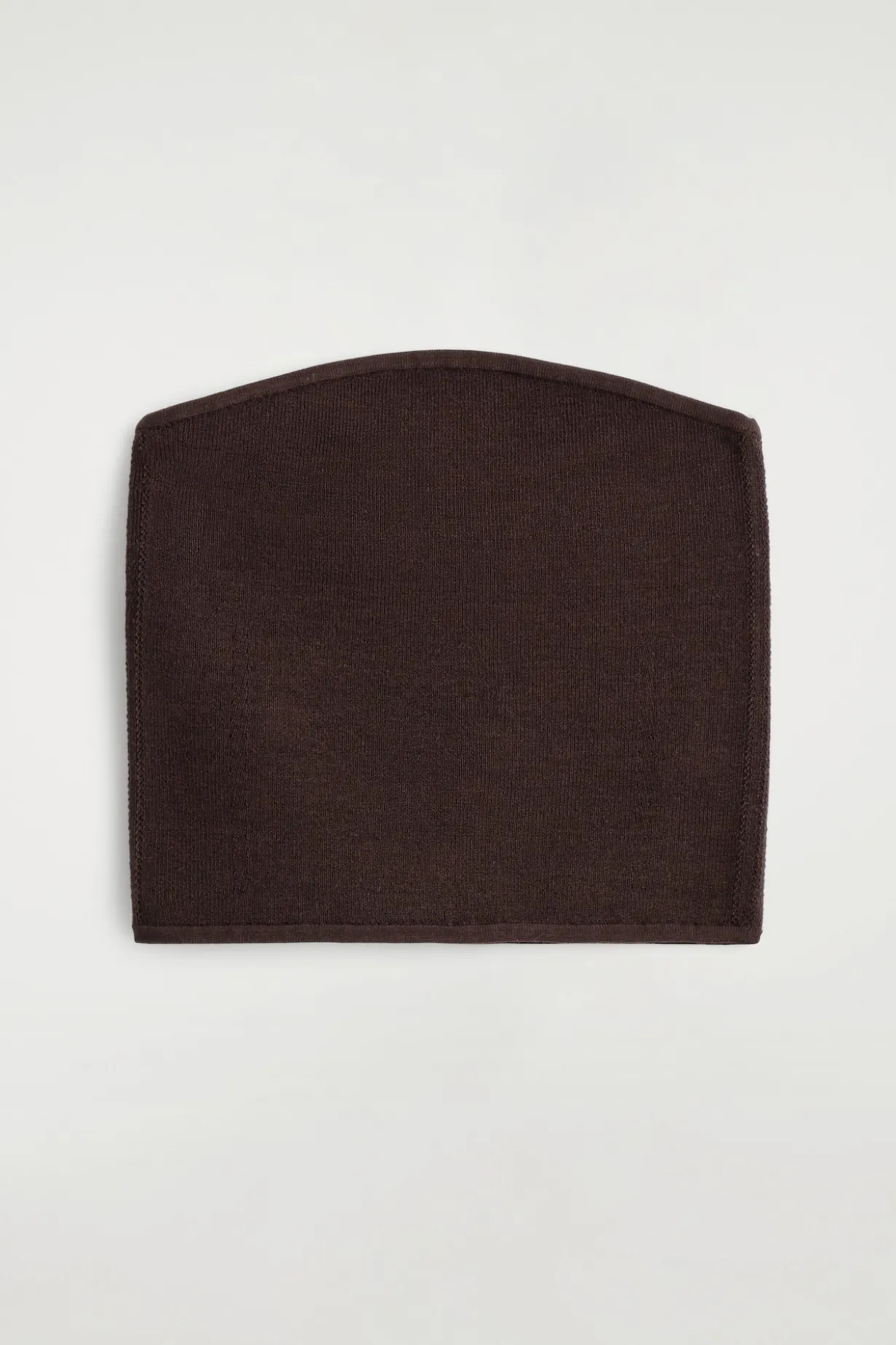RIBBED SILK-BLEND BANDEAU