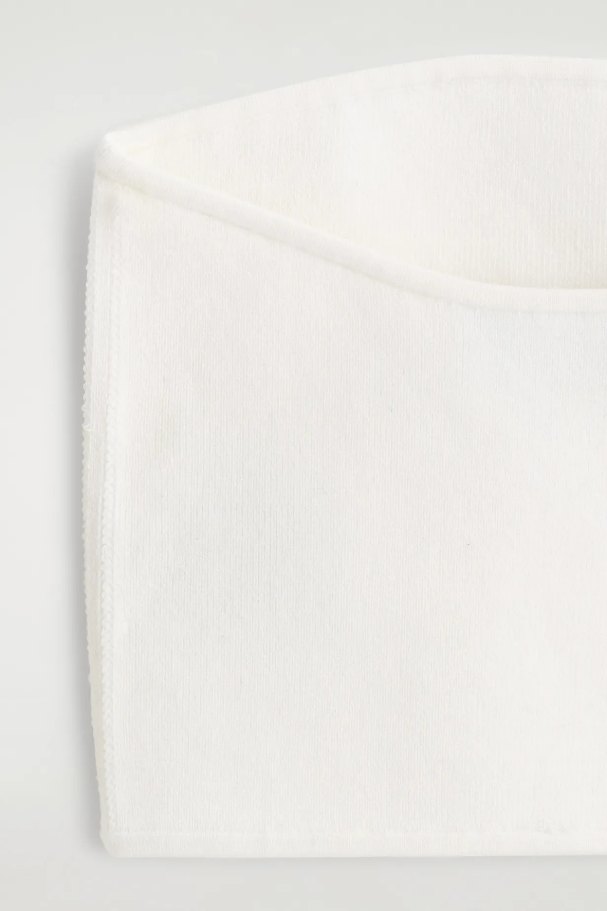 RIBBED SILK-BLEND BANDEAU