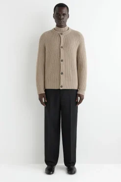 RIBBED WOOL CREW-NECK SWEATER