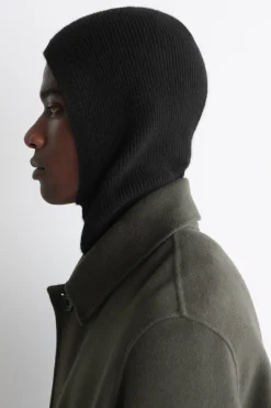 RIBBED WOOL-CASHMERE BALACLAVA