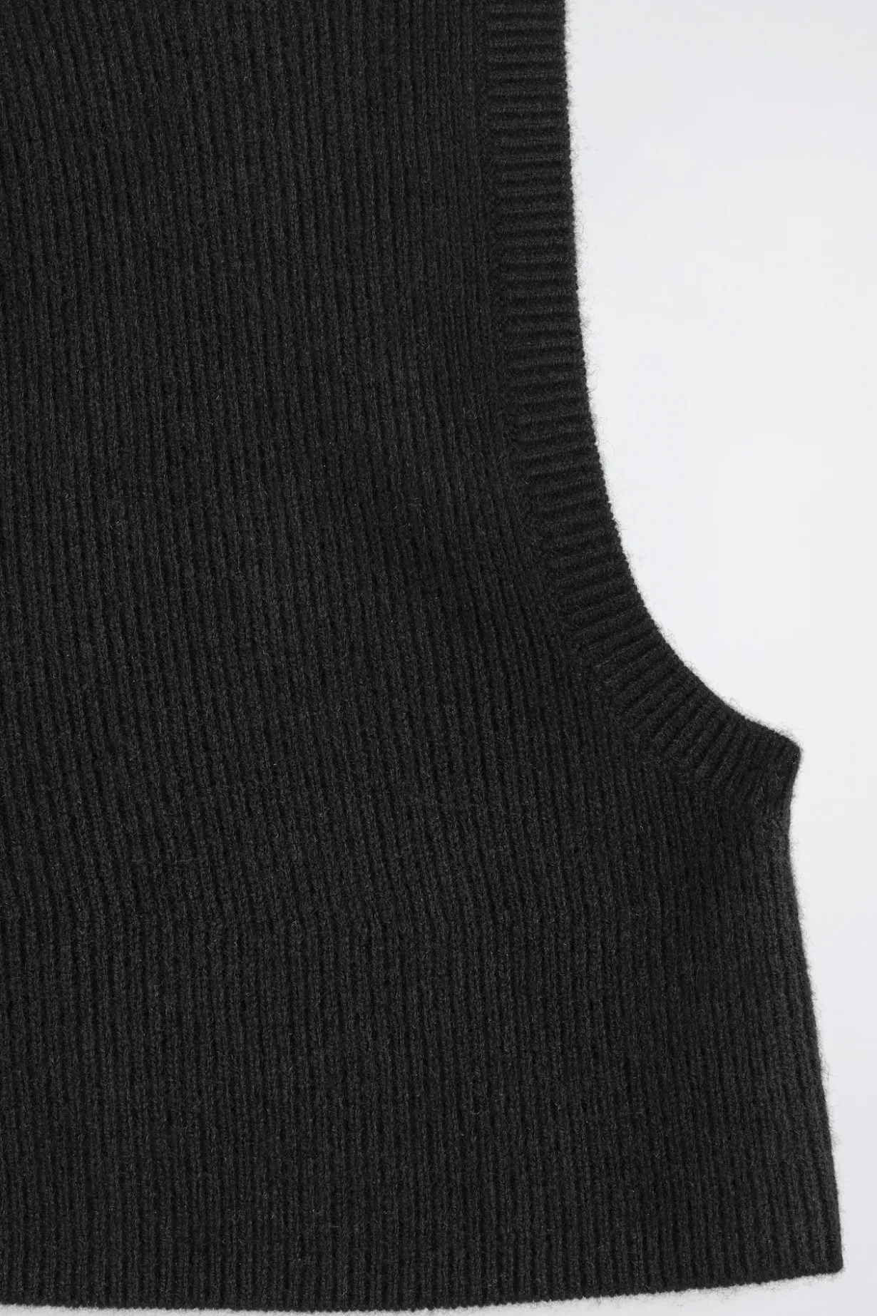 RIBBED WOOL-CASHMERE BALACLAVA