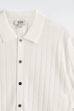 RIBBED-KNIT COTTON SHIRT