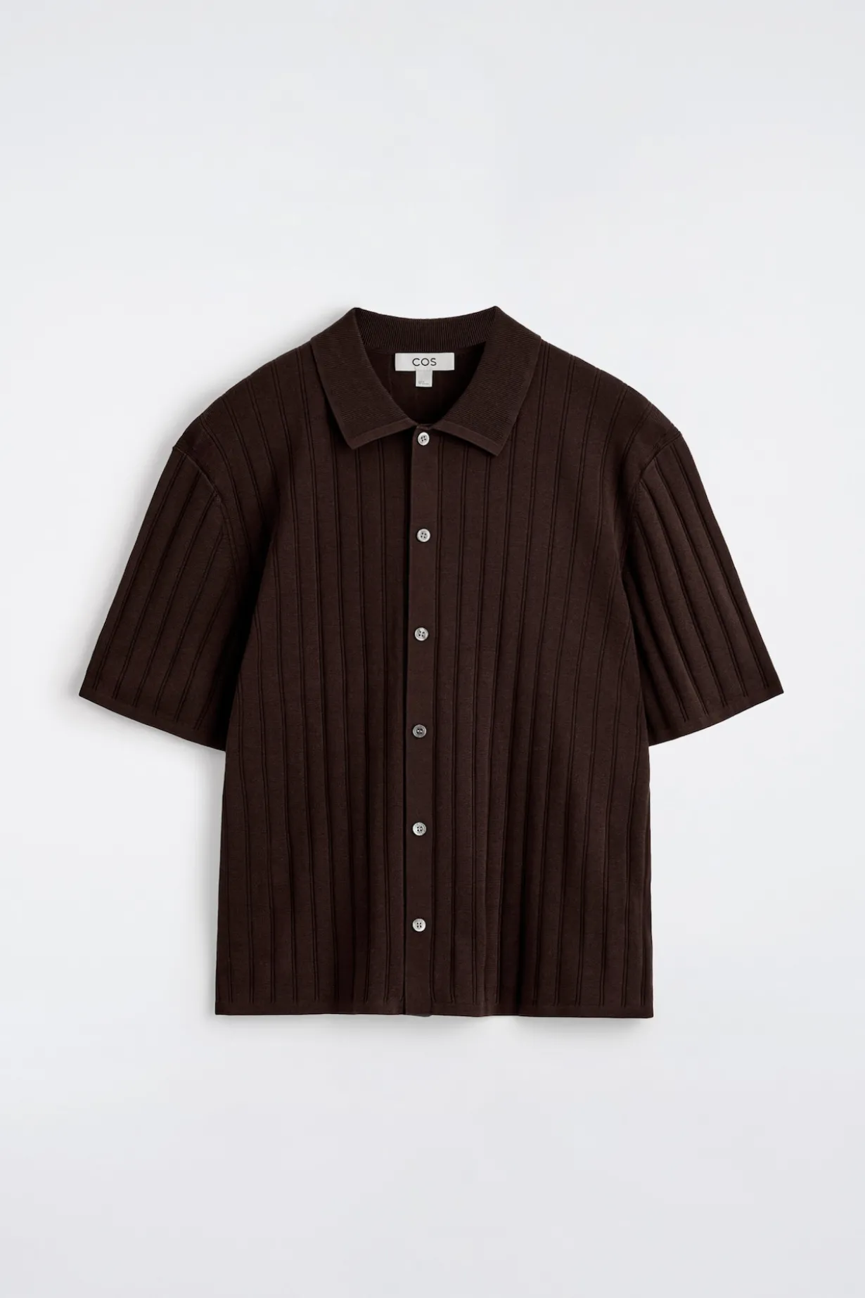 RIBBED-KNIT COTTON SHIRT