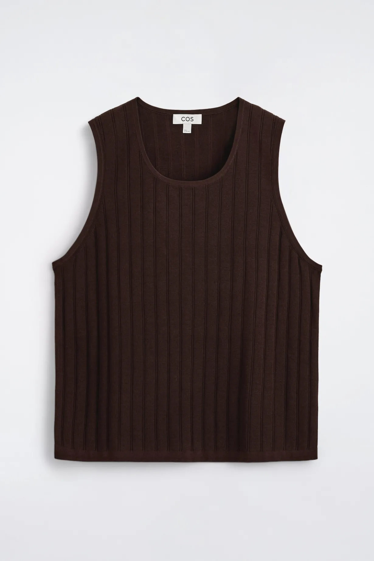 RIBBED-KNIT COTTON TANK TOP