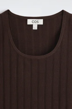 RIBBED-KNIT COTTON TANK TOP