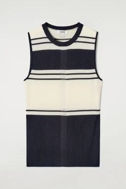 RIBBED-KNIT TANK TOP