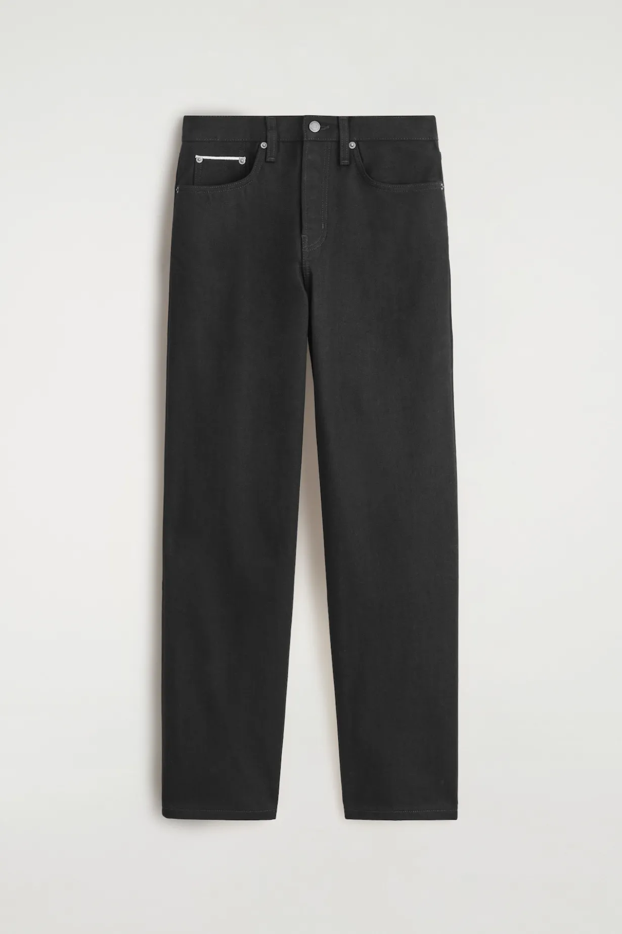 RIDER RAW SELVEDGE RELAXED-FIT STRAIGHT-LEG JEANS