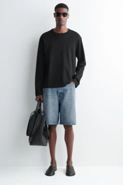 RIDER RELAXED-FIT DENIM SHORTS