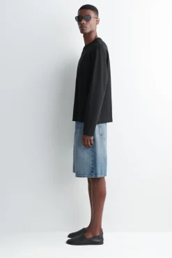 RIDER RELAXED-FIT DENIM SHORTS