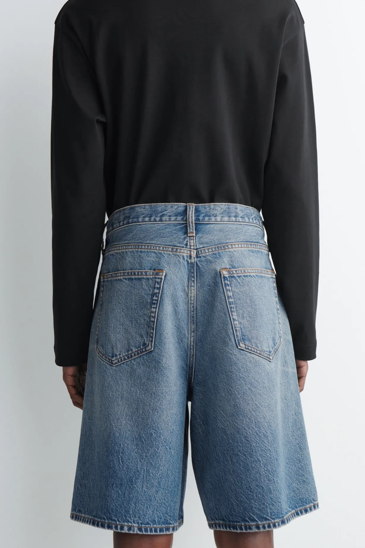 RIDER RELAXED-FIT DENIM SHORTS