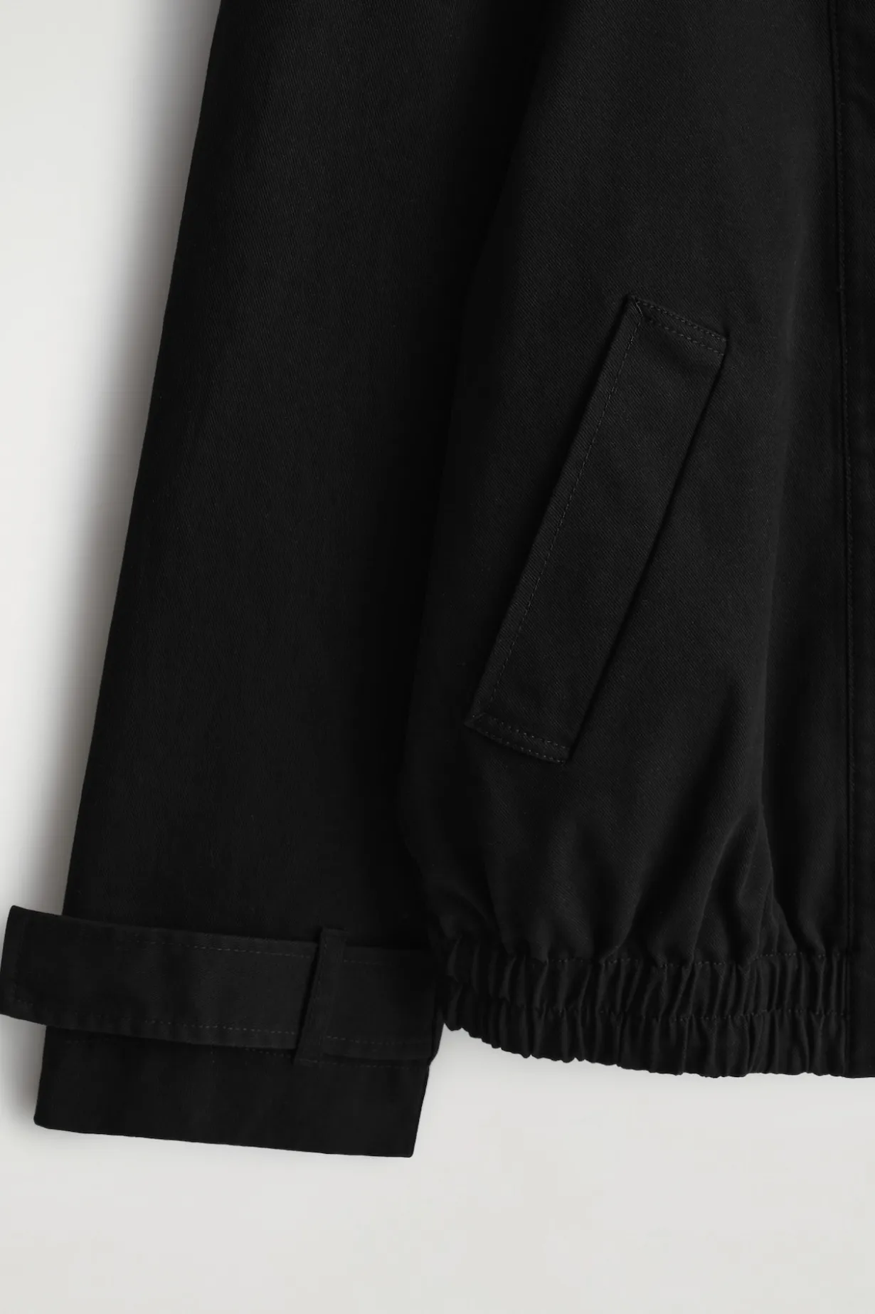 ROUNDED COTTON BLOUSON JACKET