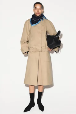 ROUNDED COTTON BLOUSON JACKET