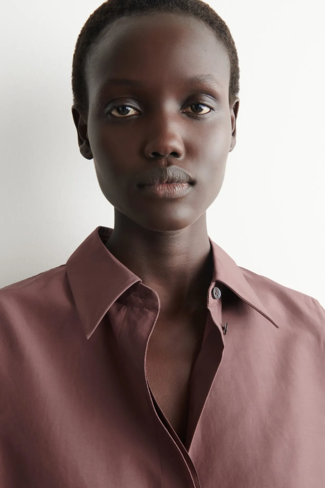 ROUNDED COTTON-SILK SHIRT