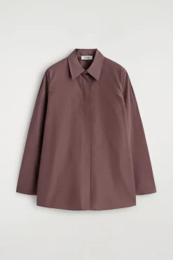 ROUNDED COTTON-SILK SHIRT