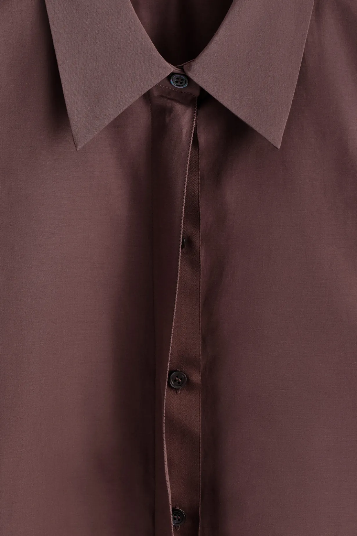 ROUNDED COTTON-SILK SHIRT