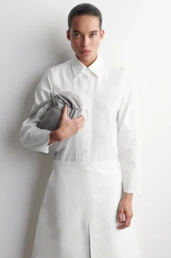 ROUNDED COTTON-SILK SHIRT