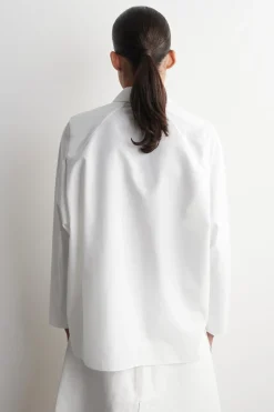 ROUNDED COTTON-SILK SHIRT
