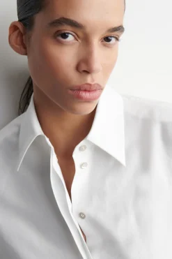ROUNDED COTTON-SILK SHIRT