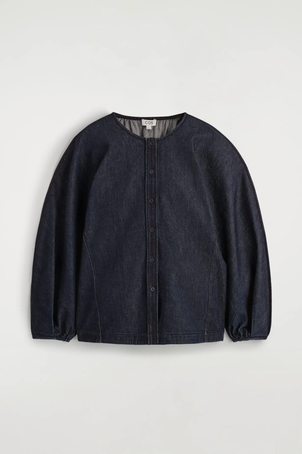 ROUNDED DENIM TOP