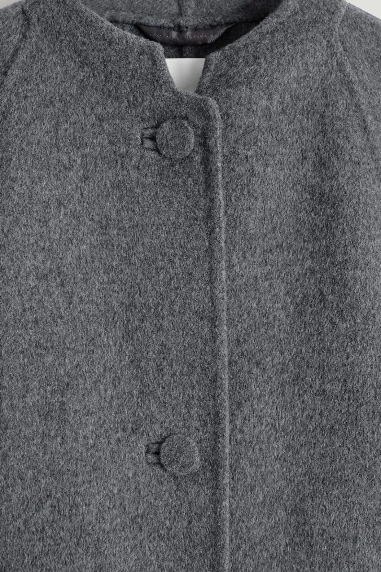 ROUNDED DOUBLE-FACED WOOL JACKET