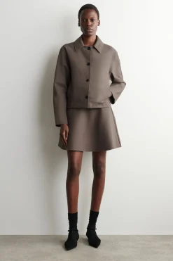 ROUNDED JERSEY JACKET