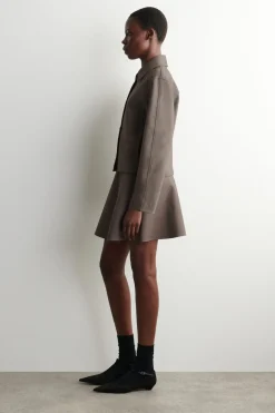 ROUNDED JERSEY JACKET