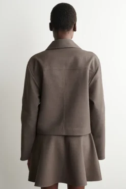 ROUNDED JERSEY JACKET