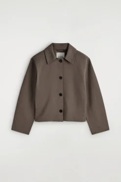 ROUNDED JERSEY JACKET