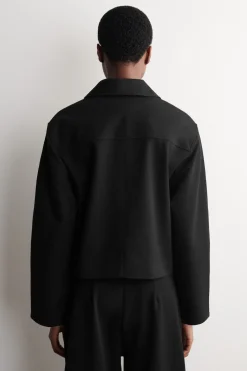 ROUNDED JERSEY JACKET