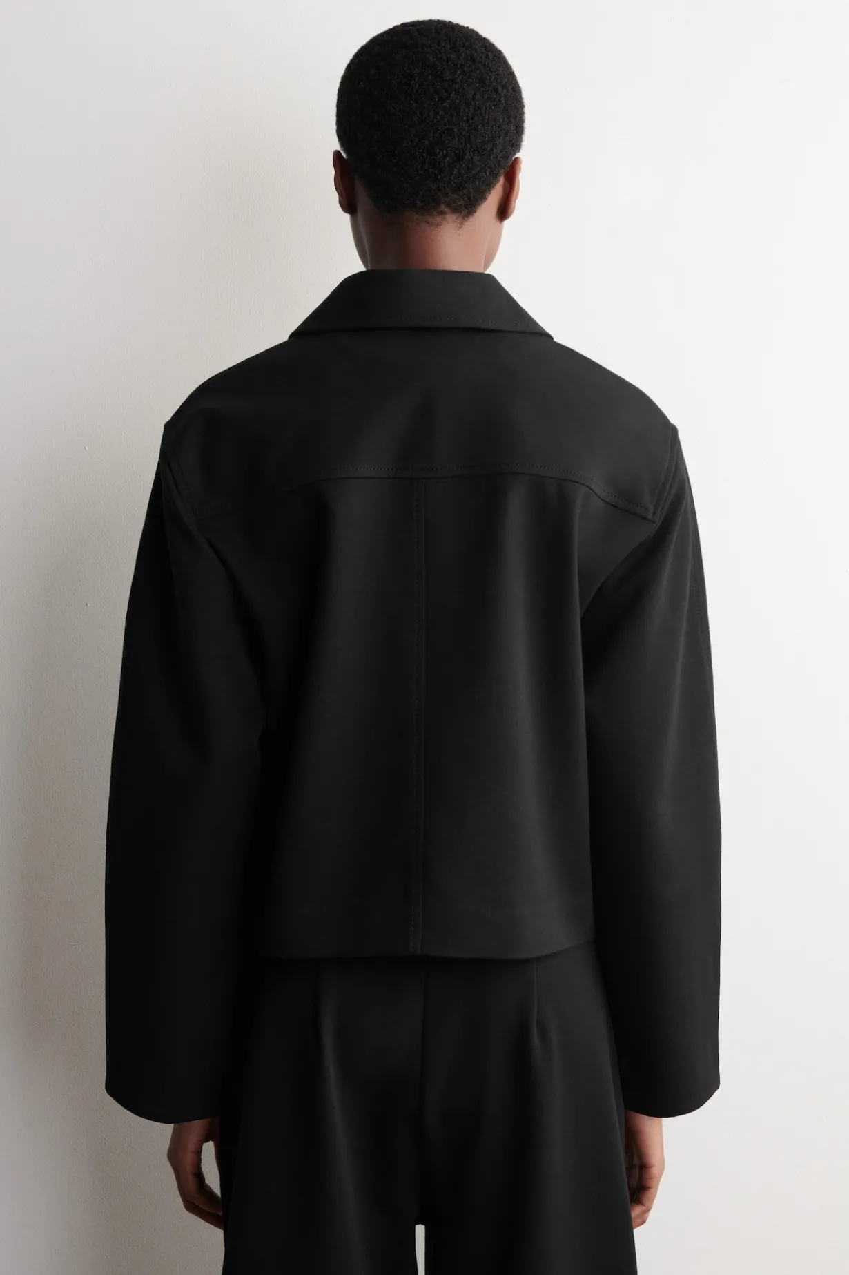 ROUNDED JERSEY JACKET