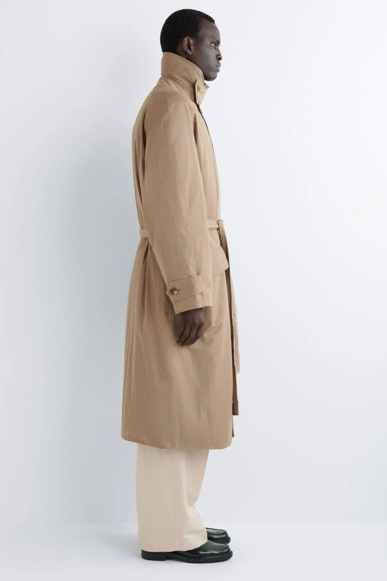RUBBED-LEATHER LOAFERS