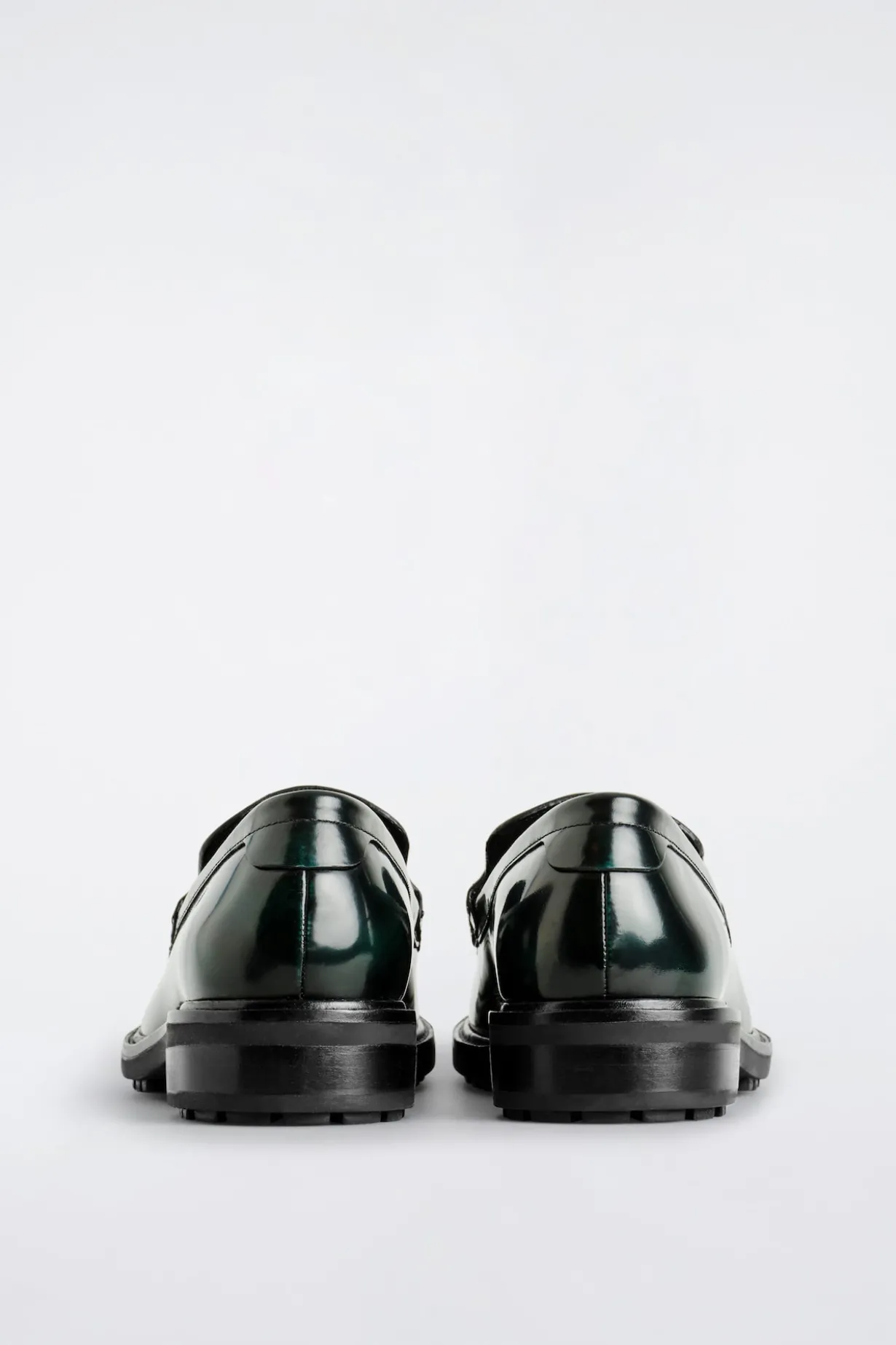 RUBBED-LEATHER LOAFERS