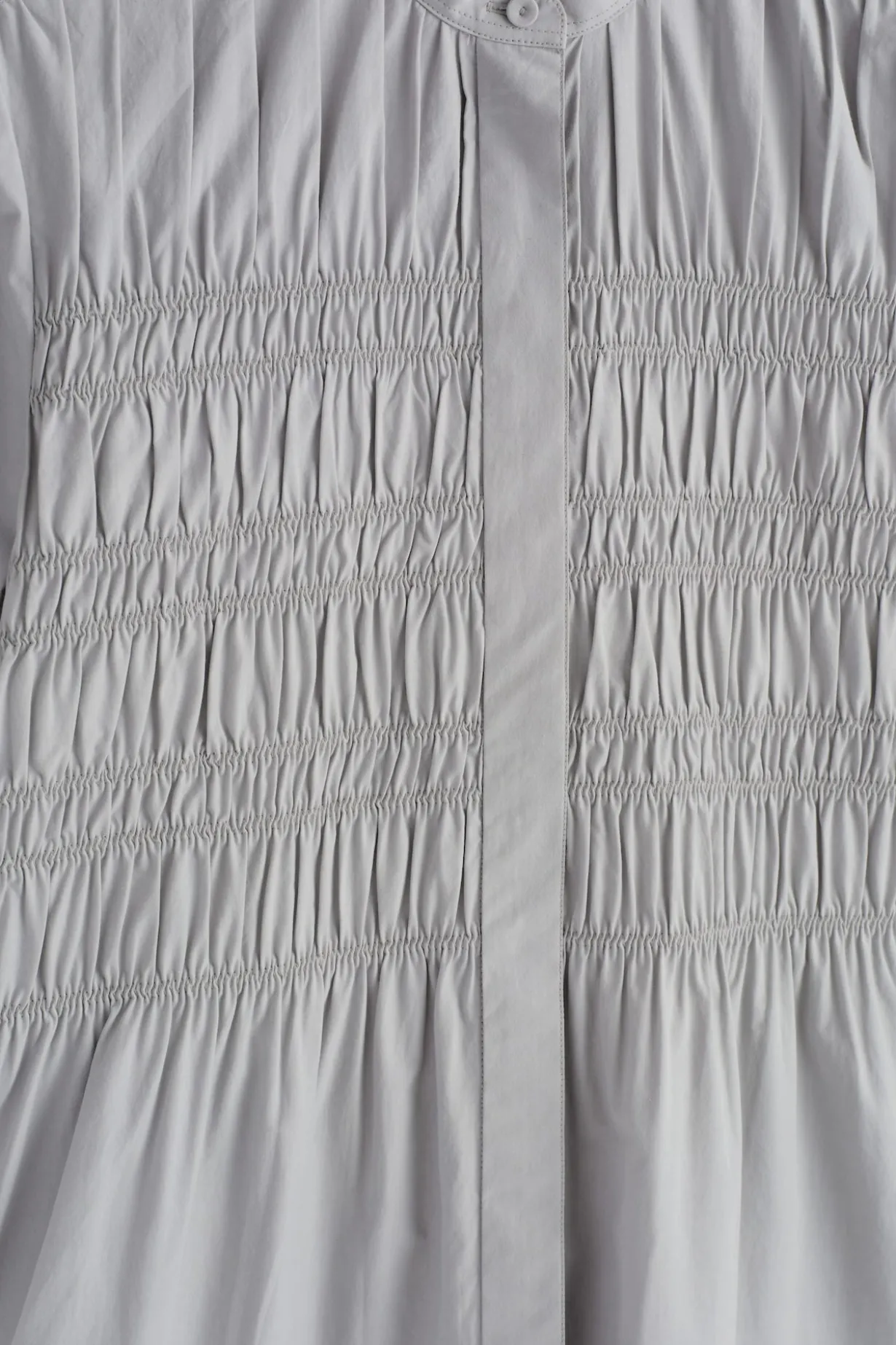 RUCHED COTTON BLOUSE
